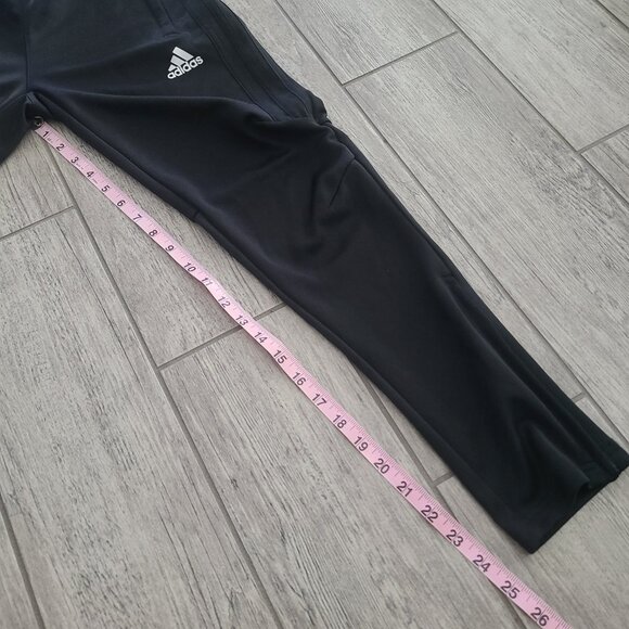 Athletic Track Pants Adidas ClimaCool Black Tapered Kids Youth Medium (11–12Y) - Picture 4 of 12